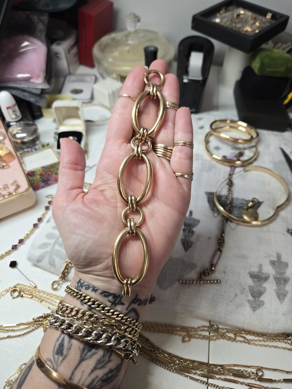 Vintage Heavy Gold Filled Bracelet